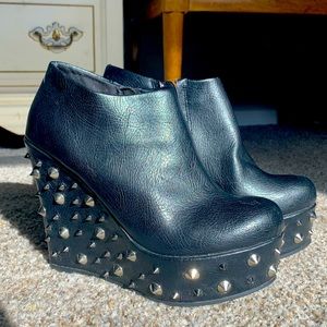 Deena & Ozzy Studded Wedge Boot